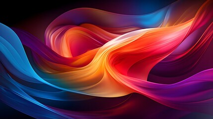 Vibrant Abstract Color Waves
