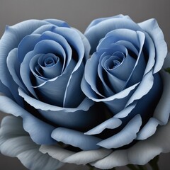 rose on blue