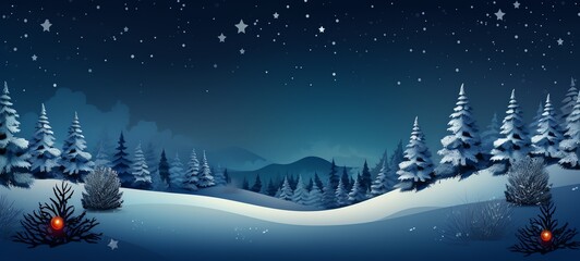 Merry Christmas and Happy New Year background with copy space.