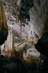 inside Phong Nha Cave in Vietnam.