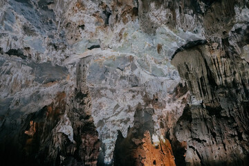 inside Phong Nha Cave in Vietnam.