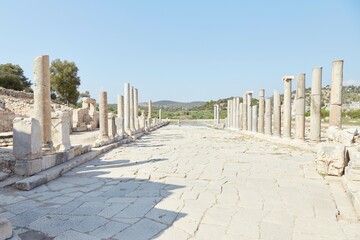 The ancient Lycian and Roman ruins of Patara in Antalya Province, Turkey