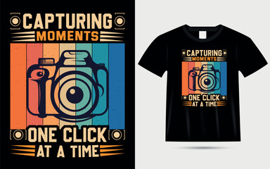 photography tshirt design premium vector