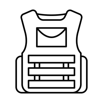 Bulletproof Vest Icon Design