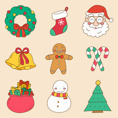 vivid christmas element set