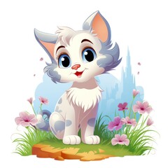 Cute Disney Cat Clipart for Spring Theme