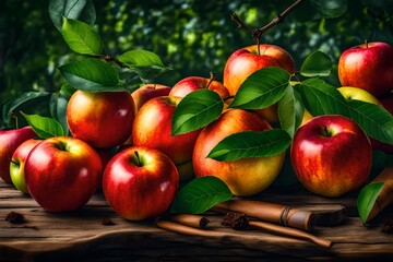 apples and cinnamon