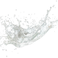 water splash isolated on white transparent background PNG isolated