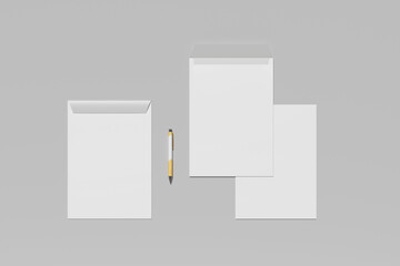 envelope c4 mockup