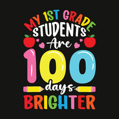 100 th day of school t shirt design © Alifa Yeasmin