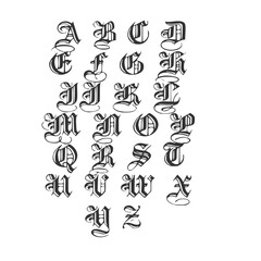 Ghotic Alphabet 