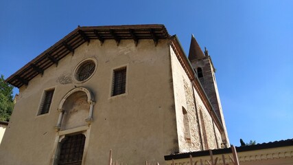 Fototapeta na wymiar The castle of Soave in Verona town, Italy