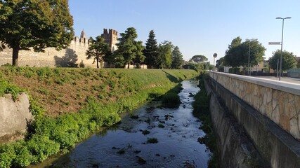 The castle of Soave in Verona town, Italy