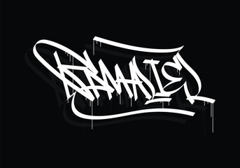 GAMALIEL word graffiti tag style