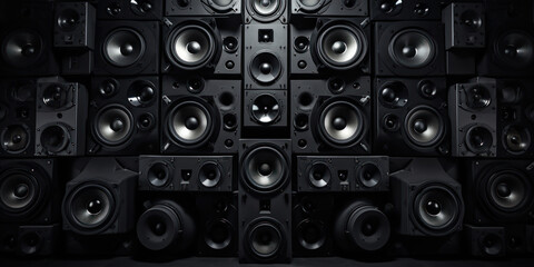 Dynamic Wall of Speakers Sound System.