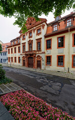  Die historische Altstadt der Skatstadt Altenburg, Thüringen, Deutschland
