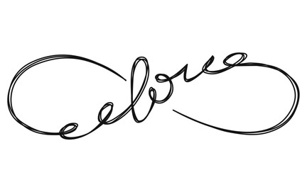 vector love valentine background doodlecontinuous line