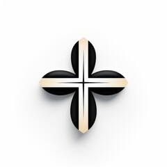 minimalistic logo in the shape of a cross