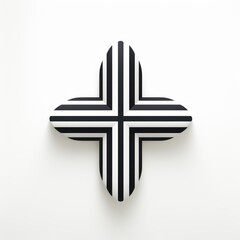Obraz premium minimalistic logo in the shape of a cross