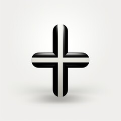 Fototapeta premium minimalistic logo in the shape of a cross