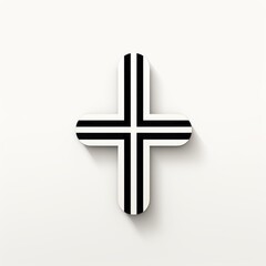 Obraz premium minimalistic logo in the shape of a cross