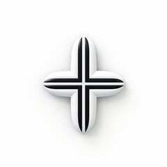 Obraz premium minimalistic logo in the shape of a cross
