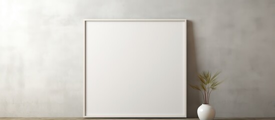 contemporary interior with empty frame