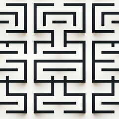 geometric  minimalistic linear seamless pattern