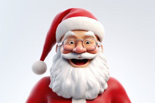 A close-up photograph of a statue of Santa Claus. This image can be used for Christmas-themed designs or to add a festive touch to any holiday-related project.