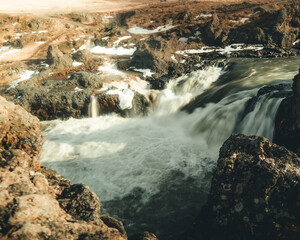waterfall in the mountain
