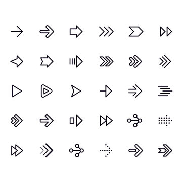 Arrow Line Icons vector design