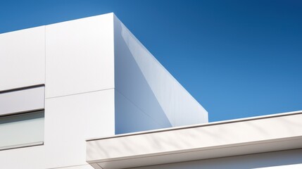 modern architectural details of the exterior, minimalist design elements