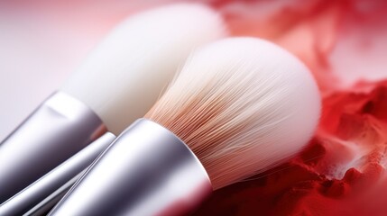 Obraz na płótnie Canvas makeup brushes