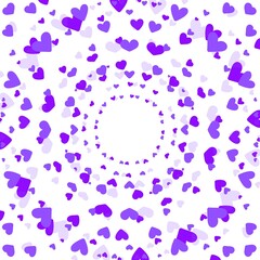 Red heart pattern illustration on white background cute love wallpaper frame 