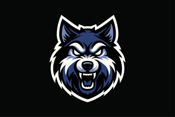 Striking Vector Wolf Mascot Logo - Perfect for Sports Teams, Athletic Branding & School Spirit