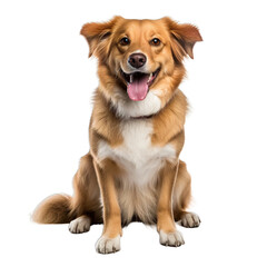 golden retriever puppy transparent background PNG isolated