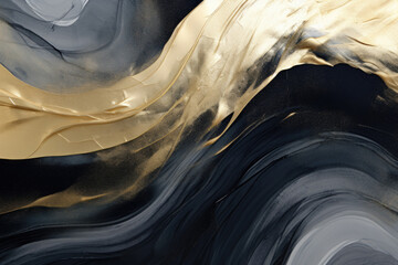 Smooth marble background, abstract marble ink texture with gold flecks