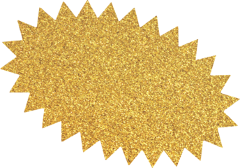 Gold glitter sale sticker, price tag, starburst, sunburst