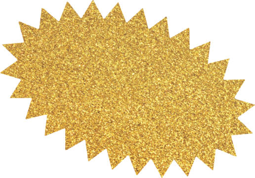 Gold glitter sale sticker, price tag, starburst, sunburst