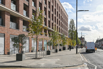 London, UK, 6 November 2023:  New homes development in .Green street ,  Newham,  East London 