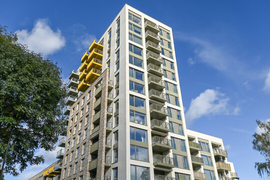 London, UK, 6 November 2023: The Forge homes in Priory Road, Newham,  East London 