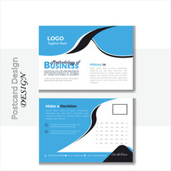 Creative modern corporate business postcard design template, digital marketing agency postcard design,suitable for Landscap postcard.