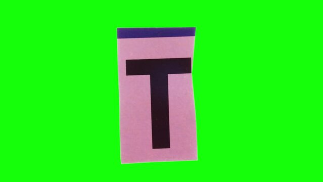 Uppercase S Letter in Paper Cut Letter. Ransom Letter style. Magazine Cut Outs. Wiggle loop.