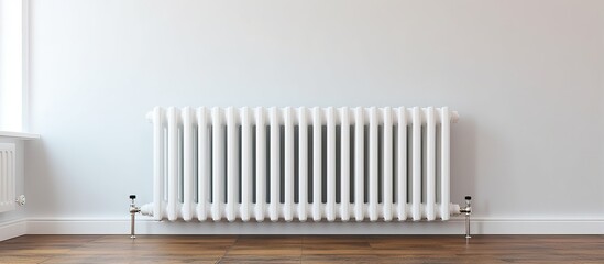 Pipes with valve and radiator