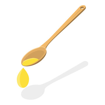 3D Isometric Flat  Illustration of Cooking Ingredients. Item 7