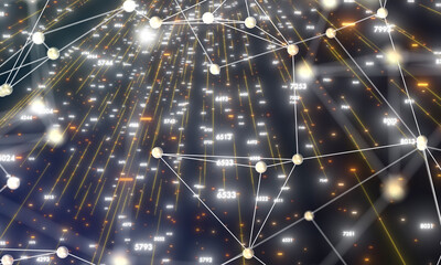 cloud data interface abstract space