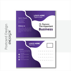 Creative modern corporate business postcard design template, digital marketing agency postcard design, suitable for Lands cap postcard.
