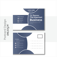 Creative modern corporate business postcard design template, digital marketing agency postcard design, suitable for Lands cap postcard.