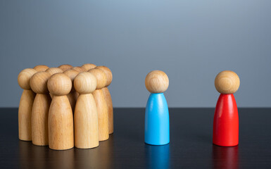 Protecting society from harmful influences. The struggle for influence over the crowd. The fight...