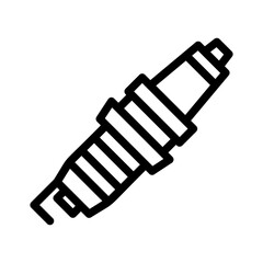 spark plug line icon illustration vector graphic. Simple element illustration vector graphic, suitable for app, websites, and presentations isolated on white background